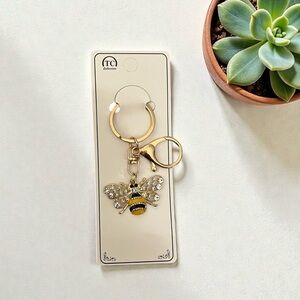 Gold Bee Keychain / Bag Charm